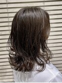 【軽やかレイヤー】ワンカールパーマ　ミディアム　セミロング