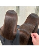 ミヨン 京橋店(miyon)&nbsp;韓国レイヤーカット×暗髪カラー×髪質改善