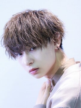 コンフィデンス 新宿3rd(confidence) メンズツイストスパイラルパーマメンズマッシュブラウンカラー