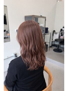 ユレル(yureru) セミロング×ピンクアッシュ