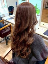 リッチ 横須賀中央店(Rich)&nbsp;白髪ぼかしハイライト バレイヤージュ コテ巻き風 30代 40代