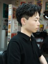 エクスプロア デザイン アクト 三鷹(EXPLORE DESIGN ACT.) ニュアンスパーマ/センターパート/フェザーショート/三鷹