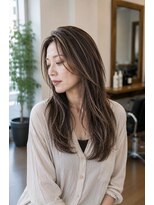 バグズ ヘアデザイン 桔梗が丘店(Baguz HAIR DESIGN) 白髪ぼかしハイライト大人韓国レイヤー