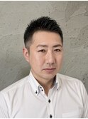 好印象ビジネスベリーショート/爽やかアップバング刈り上げ