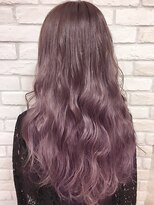 シュガー ヘアアンドネイル 仙台(SUGAR)&nbsp;ラベンダーロングかきあげロングマロンベージュエクステロング