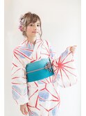 浴衣着付けアレンジ【ヘアアレンジ  浴衣/立川/八王子/立川南】
