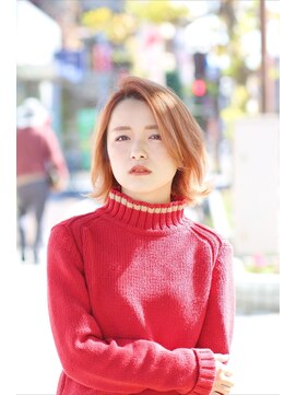 ボアップ 新居浜店(boappu) #ピンクベージュ#ピンクカラー#コーラルピンク#ハイトーン