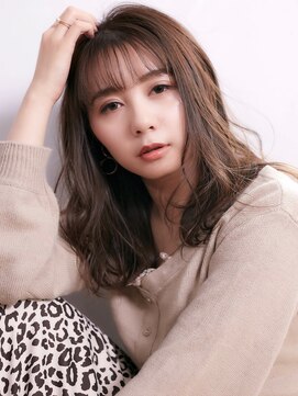 カイノ 南青山店(KAINO) ゆるっとロブ/ガーリー/ふんわりカール/シースルーバング