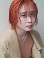 レジュアル(RESSUAL)&nbsp;カーキグレージュ　ボブ　大人かわいい　フェザーバング　