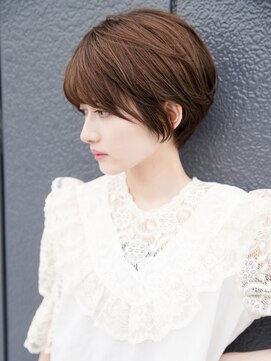 カライング(ing) 大人可愛い20代30代40代黒髪前下がりショートボブ丸みショート◎