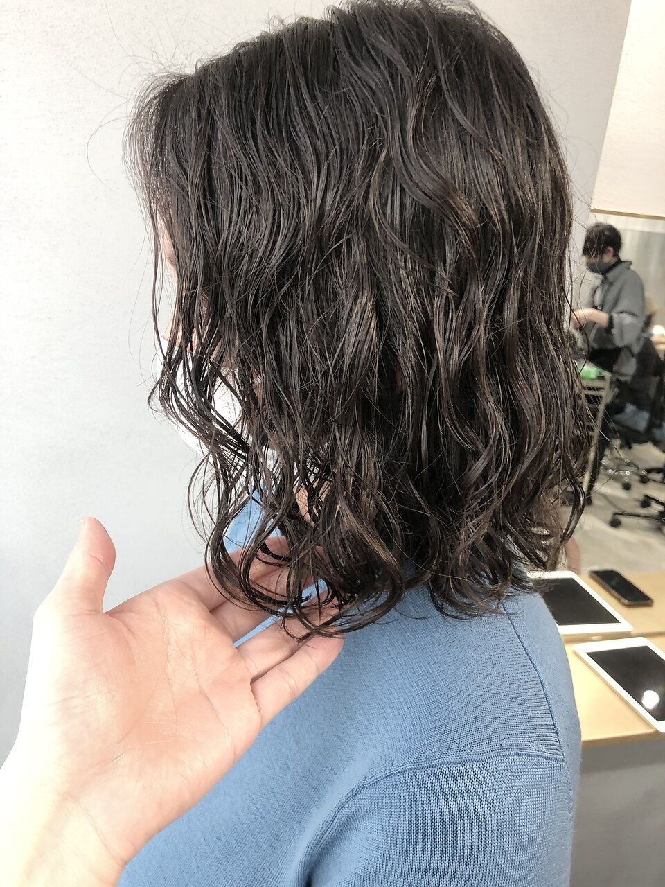 高め位置の簡単スタイリングデジタルパーマ：L174571393｜アークプラス