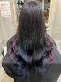 レインボーカラーエクステ