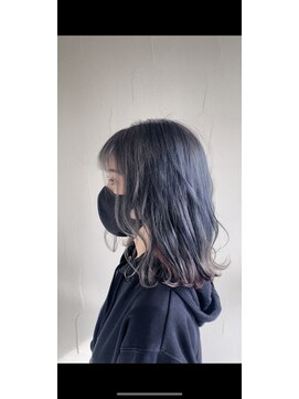 ラブユイット(LOVE HUIT) ダブルカラーグレー＆インナーカラーピンク！