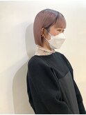 ハイトーンピンク×ボブ