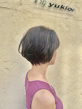 ユキオ オブ ヘアー(YUKIO of Hair) 20代30代大人ショートボブx小顔ウルフカット丸みショート