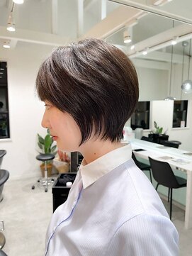 ロンドエニカ 大宮(Lond enika) lond惇平 大人ガーリーショートグレージュカラープリカール