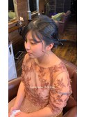ヘアセット　まとめ髪