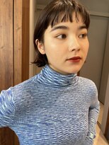 ビュートリアム 南青山(BEAUTRIUM)&nbsp;外ハネボブ ボブパーマ 前髪パーマ オン眉ボブ 表参道青山