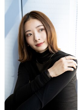 レノラ 本町(LENORA) 20代30代大人かわいいナチュラル暗髪ゆるめパーマヘア