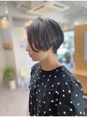 ハンサムショート/ハイライト/前下がりショート　渋谷