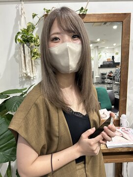 ヘアメイク エイト キリシマ(hair make No.8 kirishima) ブリーチ ダブルカラー ミルクティーベージュ