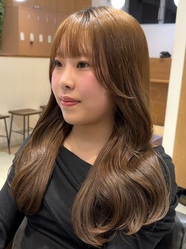 ビューブルー 亀戸錦糸町(VIEW BLUE) ◎ 美髪カールシアーカラーピンクブラウンエアリーロング