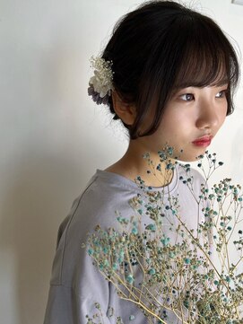 ビューティフルガーデンズ(Beautiful Gardens) 夏祭りシニヨンアレンジ