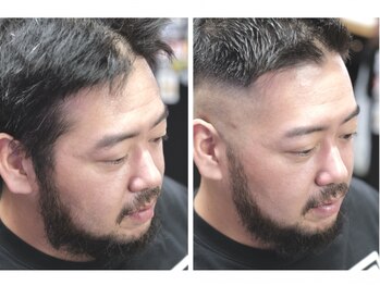 アジト(A.G.T)の写真/カットメニューには眉カットorヘッドスパがセット◎清潔感あるメンズの身だしなみをしっかりサポート！