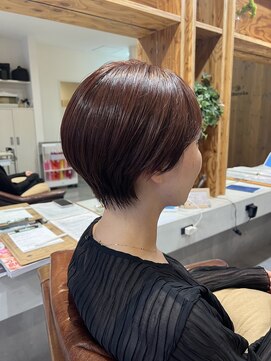 アドラーブル 駅南店(adorable) 大人美人イメチェン大人丸みボブこなれヘアチェリーブラウン