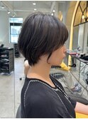 前髪カタログアンブレラカラーこなれミディウェーブパーマ大宮