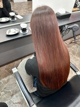 髪質改善トリートメント・お客様写真◎暖色系は抜けやすいですが、コーティング力があるので色持ちUP！！