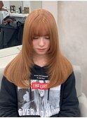 12412ミルクティーベージュインナーカラーレイヤーカット