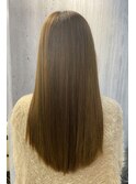 愛されサラサラストレートロング×イエローブラウン