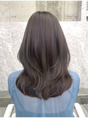 美髪韓国レイヤーイメチェン似合わせチェリーブラウンミニウルフ
