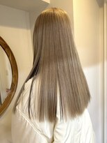 サンクマーケット 渋谷(cinq MARKET) 渋谷ミルクティーベージュハイトーンカラーヘーゼルベージュ韓国