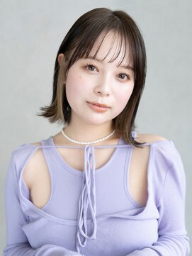 アルバム 新宿(ALBUM SHINJUKU) ボブ顔周りレイヤー韓国ヘアくびれヘアミディアム_F50842