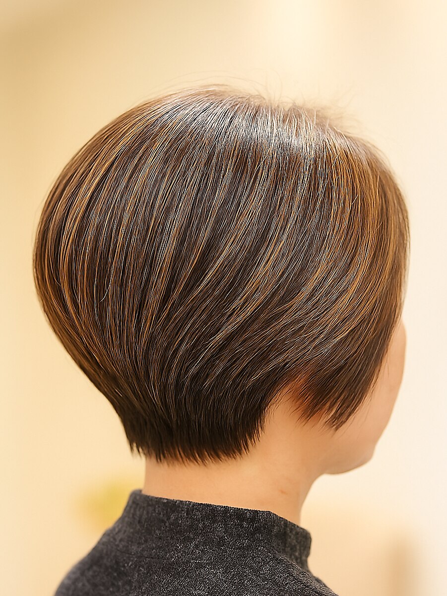 40代50代×ヘアマニキュア×ナチュラルボブ×上本町：L222498465