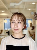 リグ ヘアアンドデザイン(LiG hair&design)&nbsp;ツインシニオンで甘めアレンジ