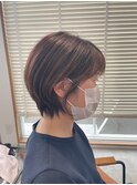 東静岡ショートボブくびれショートイルミナカラー顔周りレイヤー