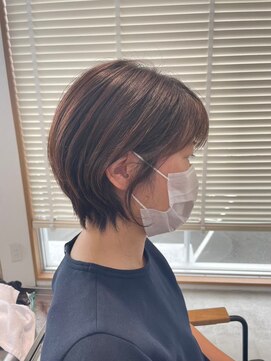 グランデュール 東静岡池田店(GRANDEUR) 東静岡ショートボブくびれショートイルミナカラー顔周りレイヤー