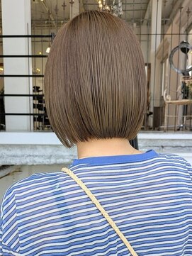 アンジェリカ(Angelica) ボブ/髪質改善カラー/オリーブベージュ