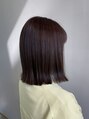 プールト ジュール モナミ(pourtoujours monami)&nbsp;ナチュラルブラウン×ツヤ感たっぷり美髪ボブ