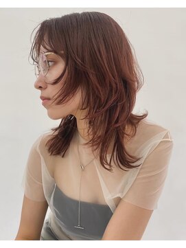 プロス(Pros) 表参道/ブリーチなし／レイヤーカット/ヘアセット