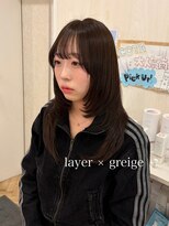 シュガー ヘアアンドネイル 仙台(SUGAR)&nbsp;ザクザクレイヤー×透明感たっぷりグレージュ