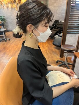 ロダット 横浜(LODAT by little) ショート ボブお呼ばれアレンジナチュラル【LODAT横浜】