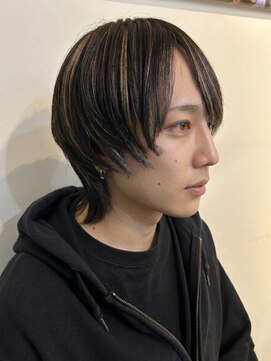 ジュール 池袋(Joule) メンズウルフ×ハイライトカラー【池袋】