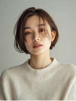 ココ(qoqo) 大人ショート 顔周りカット レイヤーボブ ショートレイヤー 艶髪