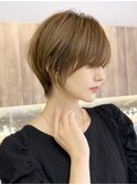 ショートボブ髪型30代40代50代前髪あり前髪無し面長丸顔【西村ss