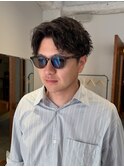 ツイストスパイラルパーマ/センターパート