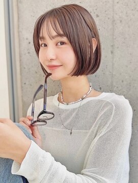 i.+OSAKA 前髪カット レイヤーカット ボブ 髪質改善 心斎橋 難波【アイドットプラス】 前髪あり小顔つや髪顔まわり簡単スタイリングショートボブヘア